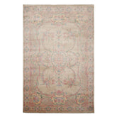 6x9 Beige, Rose, Pink Color Hand Knotted Aubusson Savonnerie New Zealand Wool Traditional Oriental Rug